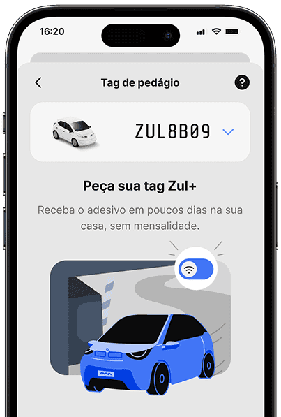 Peça sua tag no app