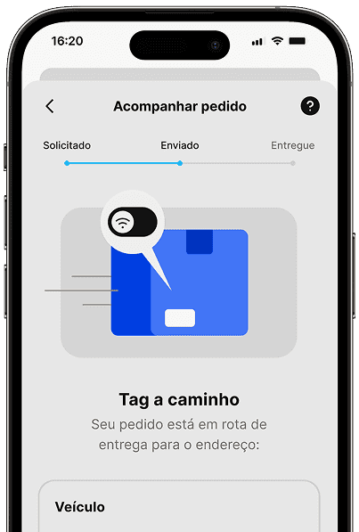 A tag vai chegar em sua casa