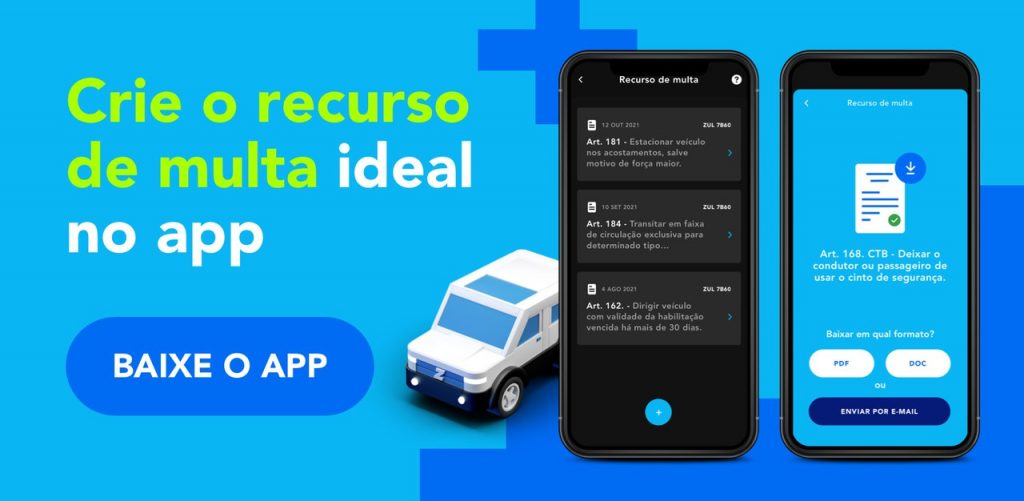 banner crie o recurso de multa ideal no app